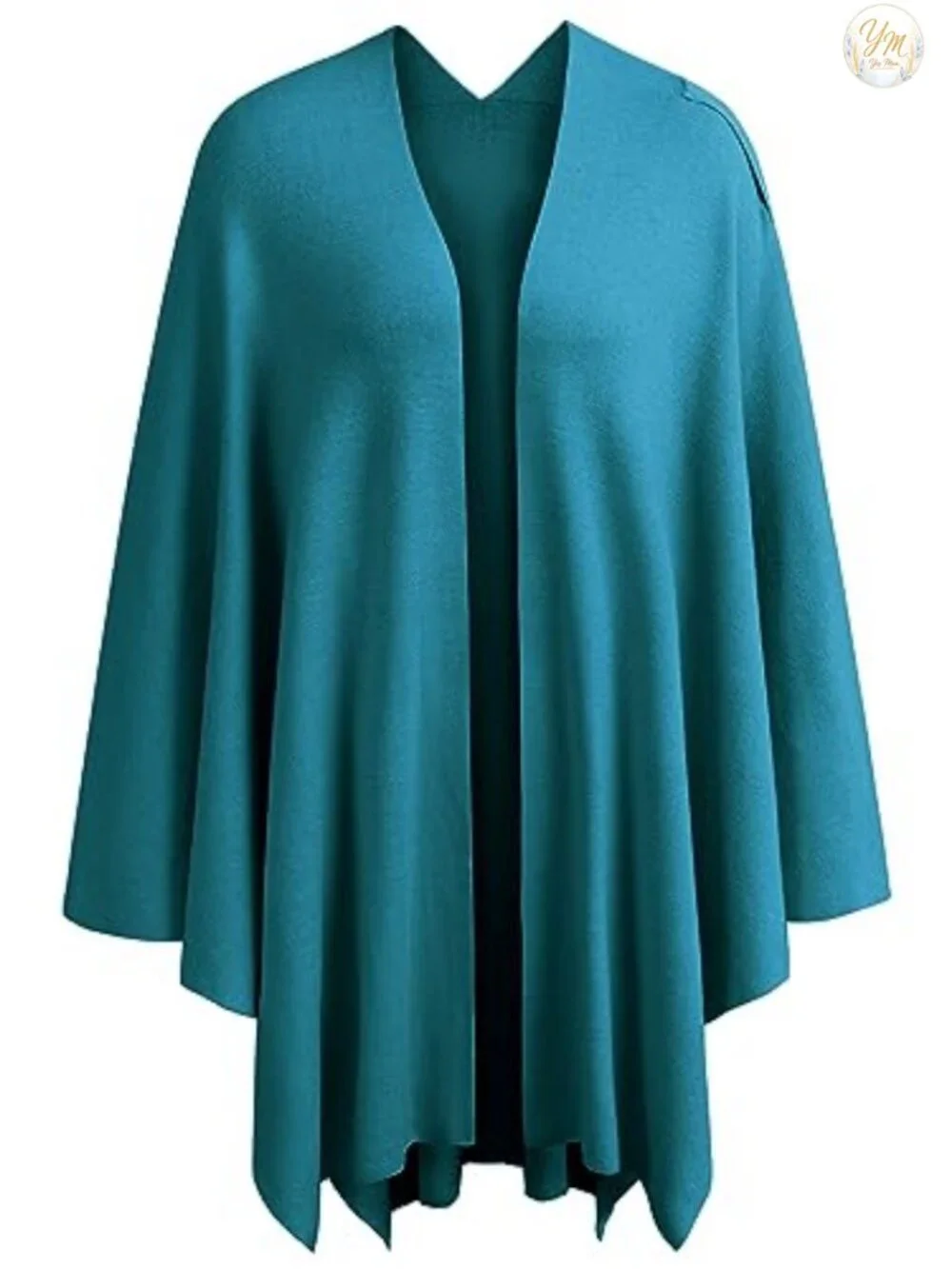 Viscose Blend Poncho Shawl Wrap Cross Front Formal